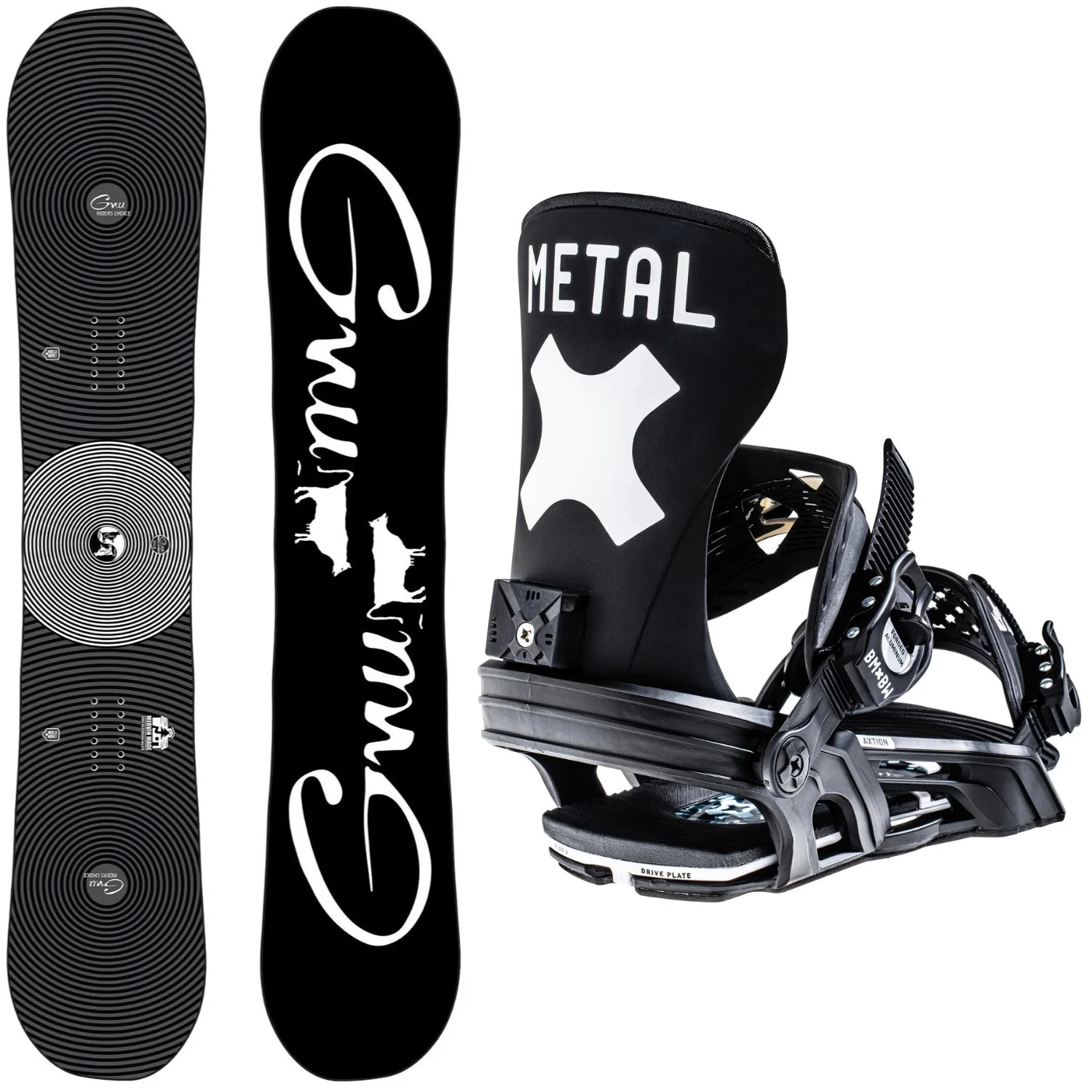 GNU Riders Choice 2023 + Bent Metal Axtion 2023 - Men's Package