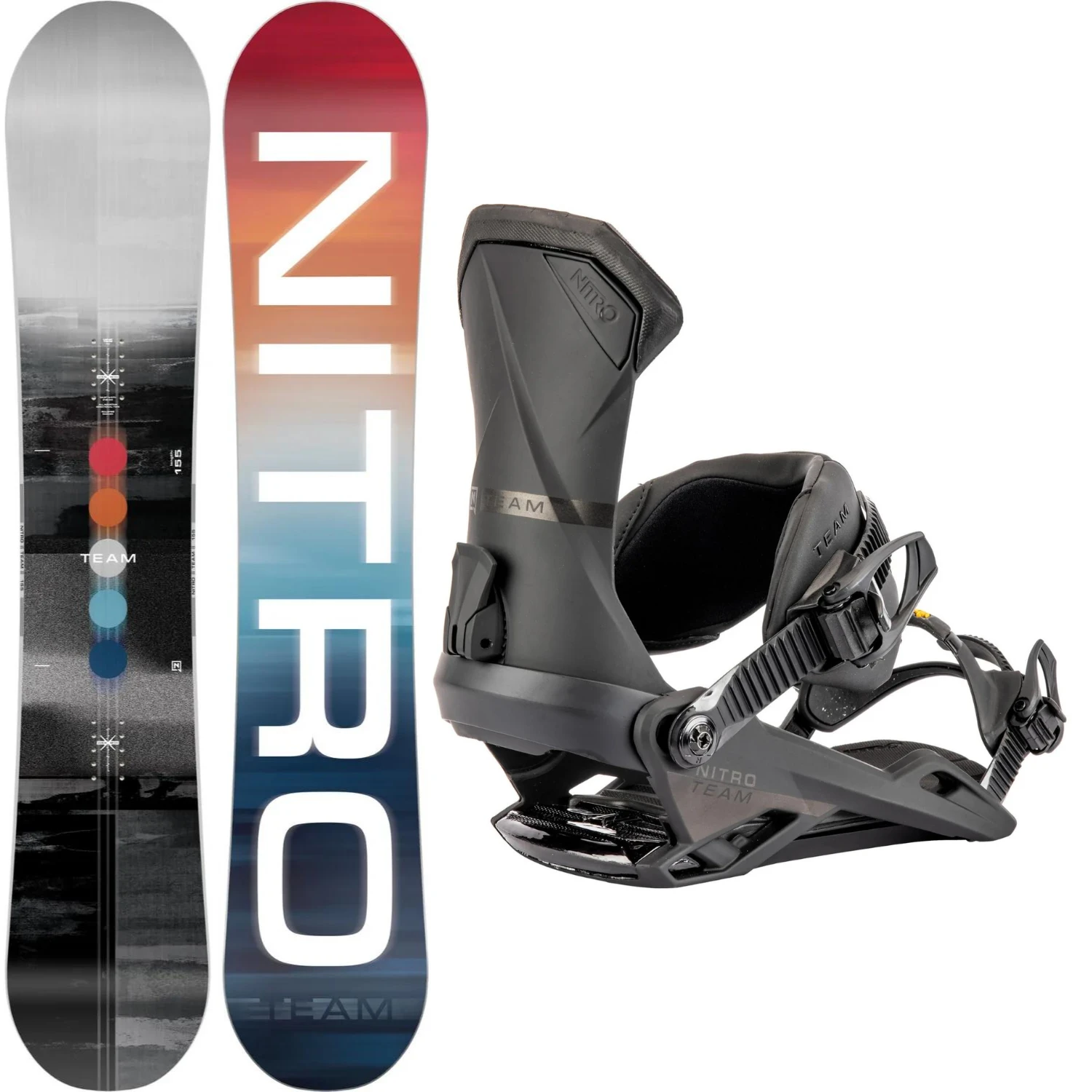 Nitro Team 2023 + Nitro Team Binding 2023 - Men's Package