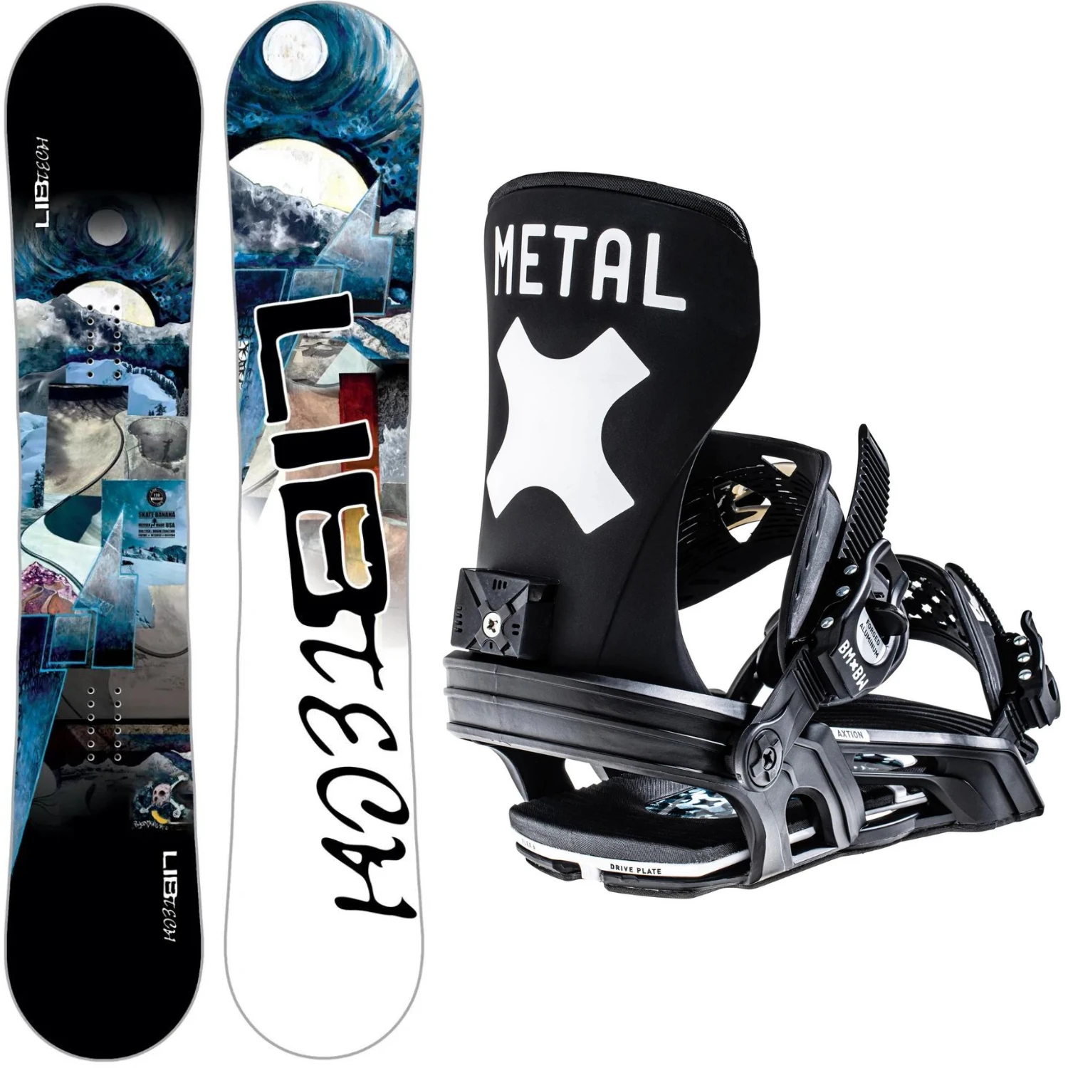 Lib Tech Skate Banana 2023 + Bent Metal Axtion 2023 - Men's Package